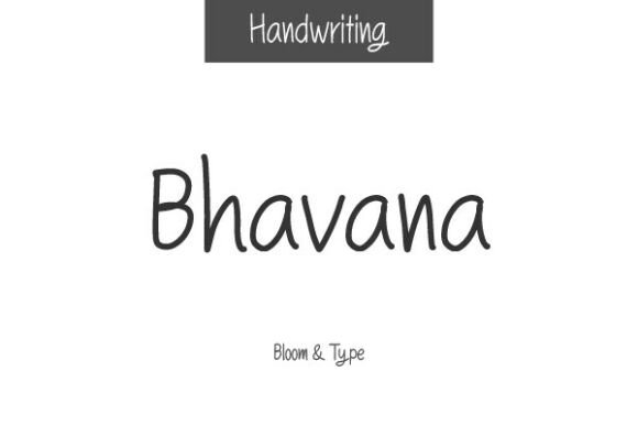 Bhavana: A Handwritten Font for Creative Web Design