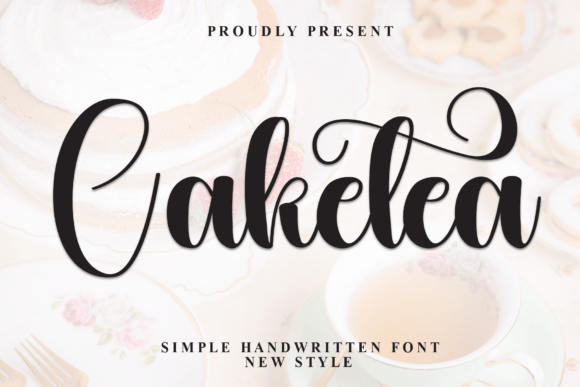 Caketea: A Stylish Script Font for Editorial Elegance