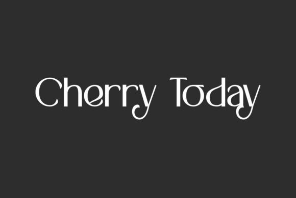 Cherry Today: A Modern Display Font for Editorial Design