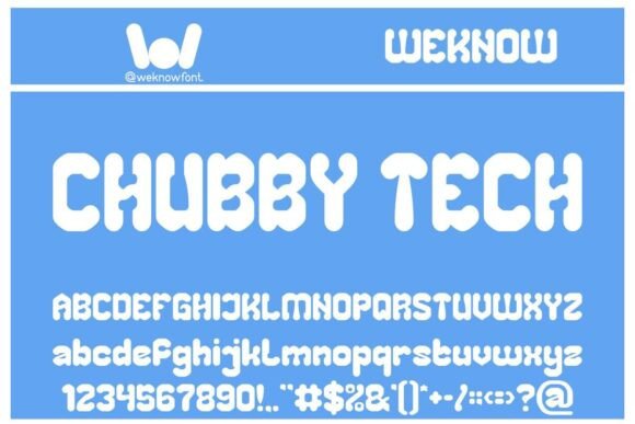 Chubby Tech: A Futuristic Font for Modern Campaigns