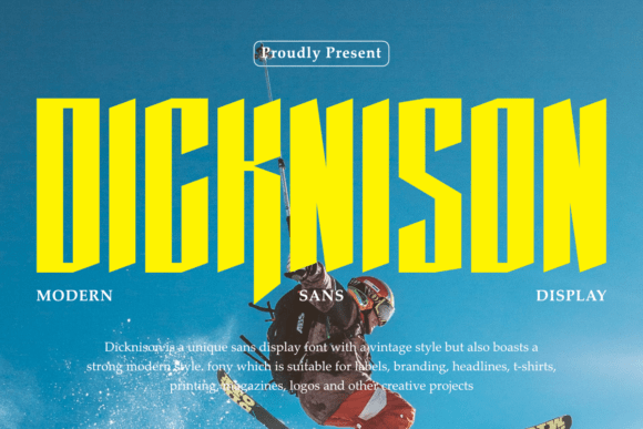 Dicknison: A Bold and Modern Sans Serif
