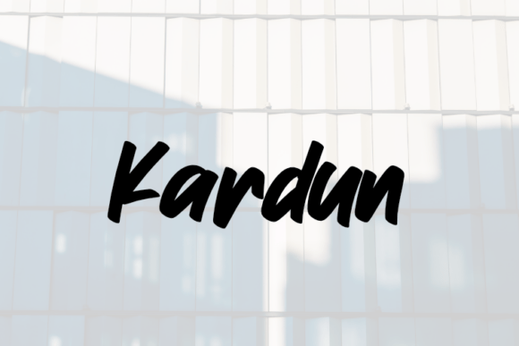 Discover Kardun: A Versatile Font for Editorial Design