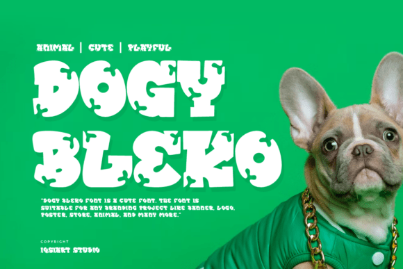 Dogy Bleko: A Playful Display Font for Creative Web Design