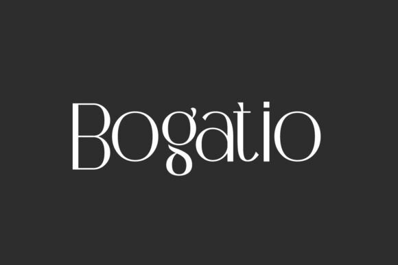 Enhance Your Brand with Bogatio: A Stylish Display Font