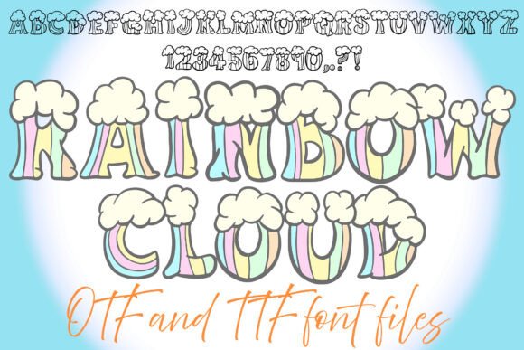 Enhance Your Brand with Rainbow Cloud Font