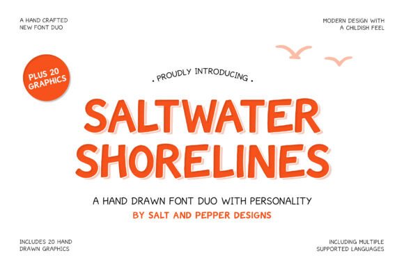 Enhance Your Brand with Saltwater Shorelines Duo Font