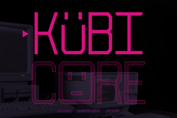 Exploring Kubicore: A Techno-Retro Display Font for Modern Brands
