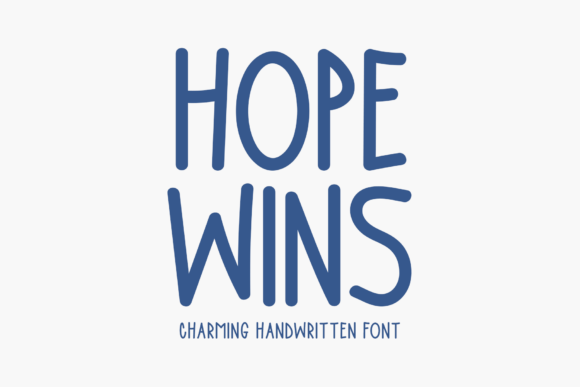 Hope Wins: A Charming Handwritten Font for Elegant Design