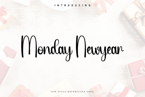 Monday Newyear: A Handwritten Font for Heartfelt Branding