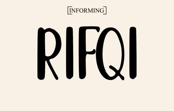 Rifqi: A Versatile Display Font for Modern Web Design
