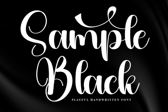 Sample Black: A Charming Font for Craft and Design