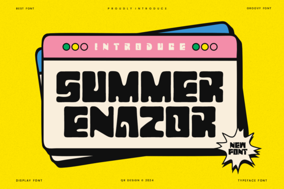 Summer Enazor: A Bold Font for Your Next Web Project