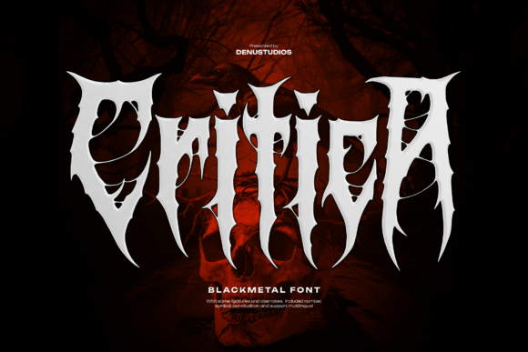 Unleash Intensity with Critica: A Blackletter Display Font