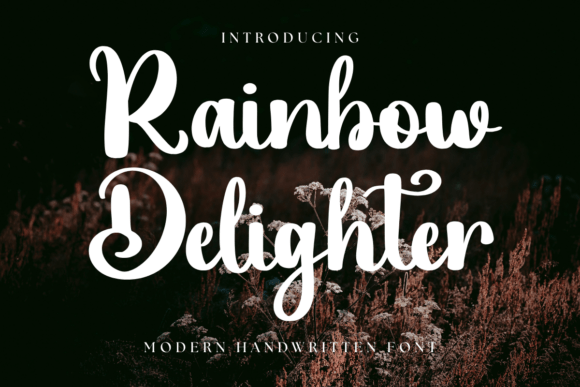 Unveiling Rainbow Delighter: A Joyful Script Font for Branding